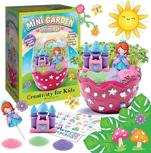 Creativity for Kids Mini Garden Princess, STEM Garden Kit (Ages 6+) by CreativityforKids