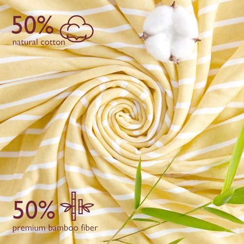 Momcozy Baby Towels, Soft Absorbent Bath Towel for Newborn&Toddler,Lemon - Image 3