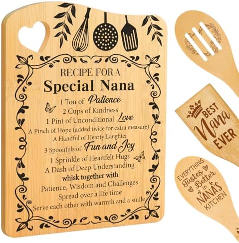 Nana Birthday Gift, Gift for Nana from Granddaughter Cutting Board by Unknown