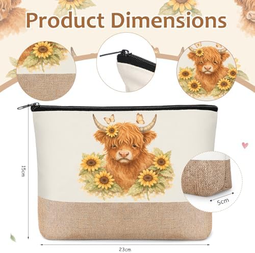 Sadnyy 6 Pcs Highland Cow Gift Sets for Women Unique Highland Cow Gift Set - Image 5