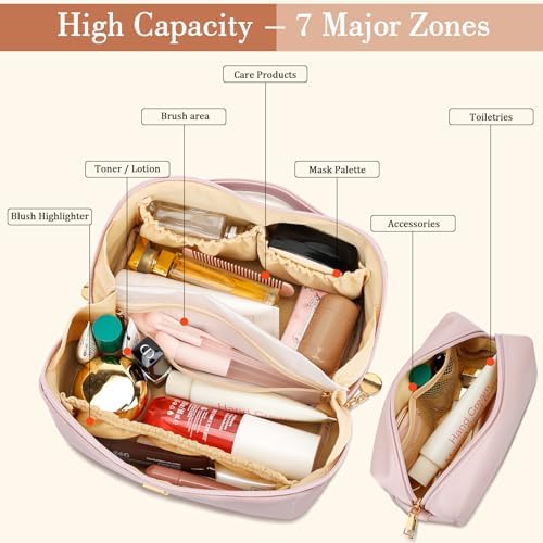 Initial Makeup Bag Personalized Gift for Women Teen Girls - Image 3