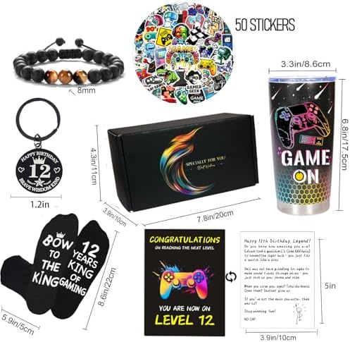 Carselage 12 Year Old Boy Gifts, 12th Birthday Gifts Decorations for Son - Image 3
