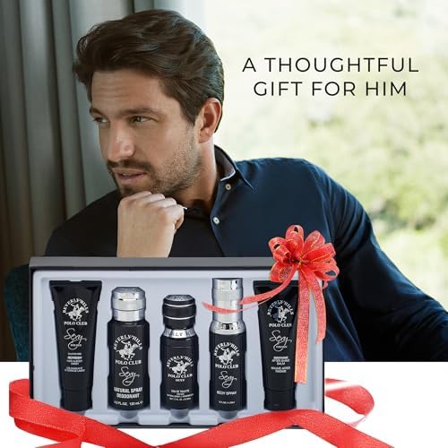 Beverly Hills Polo Club BHPC Cologne 5 Piece Gift Set for Men | Eau de Toillete, Deodorant, Shower Gel, Body Wash, Body Spray Fragrances (Sexy) - Image 3