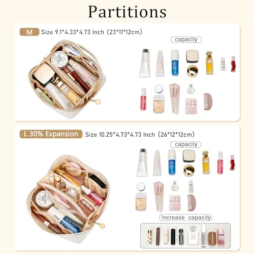 Initial Makeup Bag Personalized Gift for Women Teen Girls - Image 4