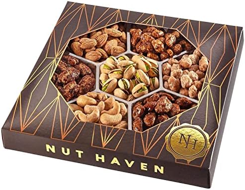 Holiday Nuts Gift Basket - Assortment of Sweet & Roasted Salted Gourmet Nuts - Food Gift Box for Dad, Him, Husband, Christmas, Father's Day, Mother's Day, Sympathy, Family, Men & Women - Image 2
