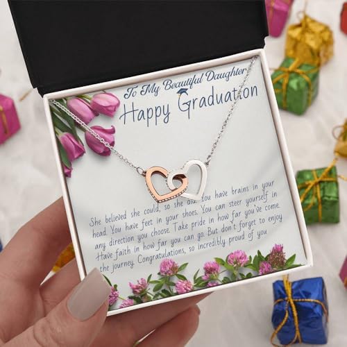 VIRAGIL 2023 Graduation Gifts for Her, Class of 2024 Love Knot Sterling Silver Pendant Necklace Senior College Graduation Jewelry Gifts for Girl Daughter - Image 4