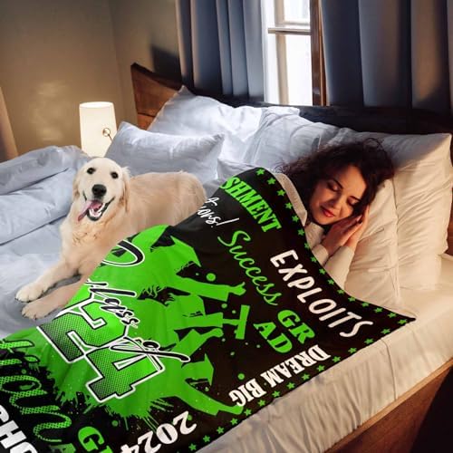 Personalized Blankets College Graduate Gifts for Her, Soft Personalized Blanket with Pictures College Graduation Gifts 2024 Personalized Graduation Blanket Graduation Blanket 32x48inch - Image 6