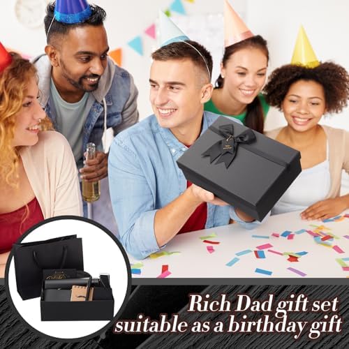AmazingSpark 12 Pcs Men Gift Basket Tumbler Wallet Hat,Bow Gift Box - Image 5