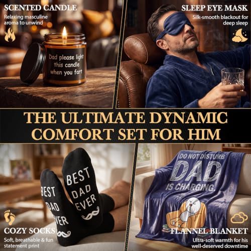 Shyyween 12 Pcs Gifts for Father, Birthday Funny Ideas Dad Gifts Set - Image 5
