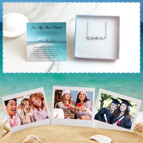 Gifts for Women, Cool Waves Bracelet Christmas Birthday Gift for Happy Birthday 21st, 30th, 40th, 50th, 60th Birthday Gift Ideas for Women Ladies Bestie Friend Sister Mom Daughter Wife Grandma - Image 4