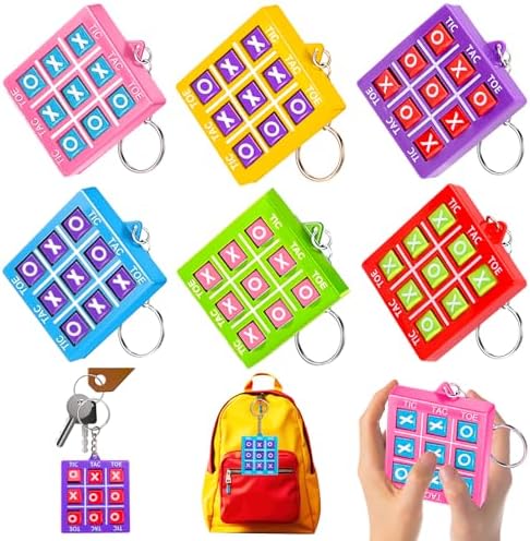 24PCS Tic Tac Toe Game Party Favors Goodie Bags Stuffers for Kids 4-8 8-12 by Basytodio