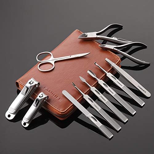 FAMILIFE Stainless Steel Manicure Set 11-in-1 Professional Nail Clipper Kit - Image 4