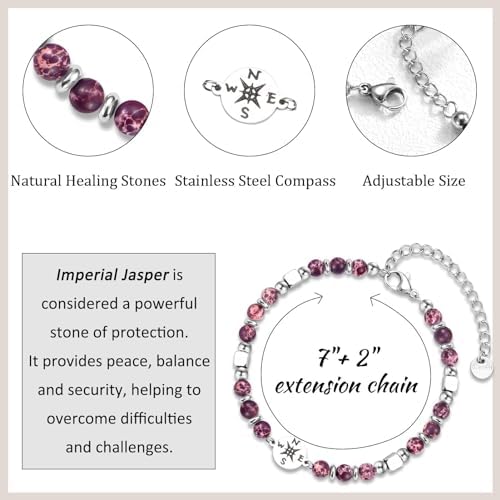 2026 Graduation Gifts for Women Her, Compass Bracelet for Girls Women - Image 4