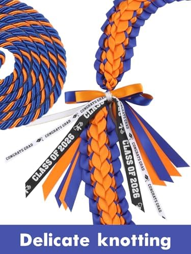 TFTAFAN Graduation Leis and Graduation Honor Cords Class of 2026 Graduation Ribbon Lei Graduation Necklace Braided Necklaces gift for Student Gifts Party Supplies - Image 2