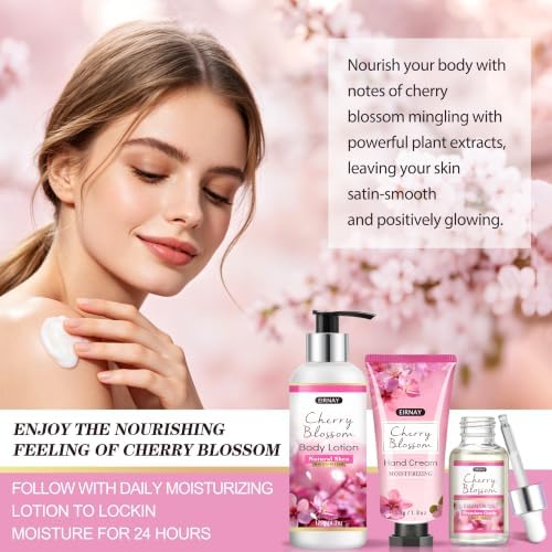 Gifts For Women - 15 PCS Cherry Blossom Birthday Gift Basket for Women - Image 4