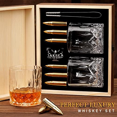Gifts for Men Dad Husband, Father's Day Anniversary Birthday Gifts for Him Boyfriend, Reusable Stainless Steel Whiskey Stones and Whiskey Glasses Set, Cool Burbon Scotch Cocktail Set Gifts - Image 6