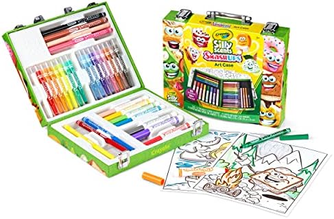Crayola Silly Scents Mini Inspiration Art Case, Scented Crayons & Markers Set, Art Kit for Kids, Coloring Supplies, Travel Gifts for Kids, Ages 4+ - Image 2
