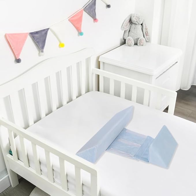 Adjustable Breathable Pillow for Side Sleeping - Secure & Comfortable Positioning Support for Your Little One, Soft Pink