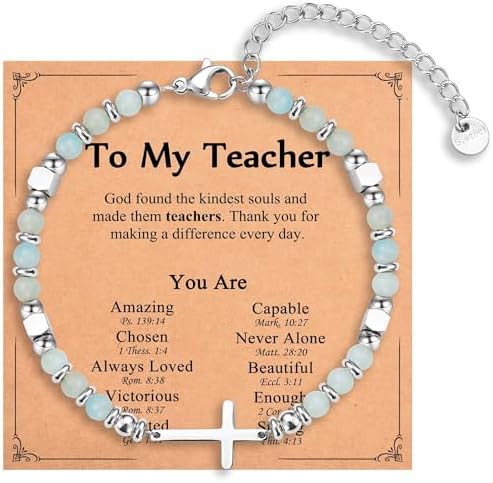 Religious Cross Bracelet for Women Girls, Christian Gifts by IKIATY