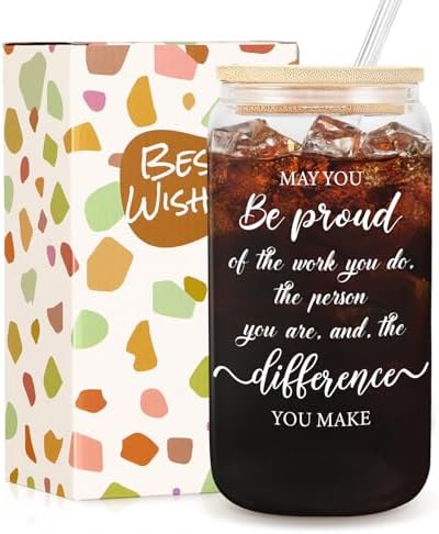 Employee Appreciation Gifts - 16oz Glass by Frerdui