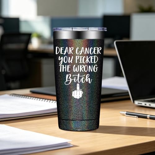 BIRGILT Breast Cancer Gifts for Women - After Breast Surgery Gifts for Women - Get Well Gift for Survivor Patients Female - 20oz Insulated Tumbler Cup - Image 3