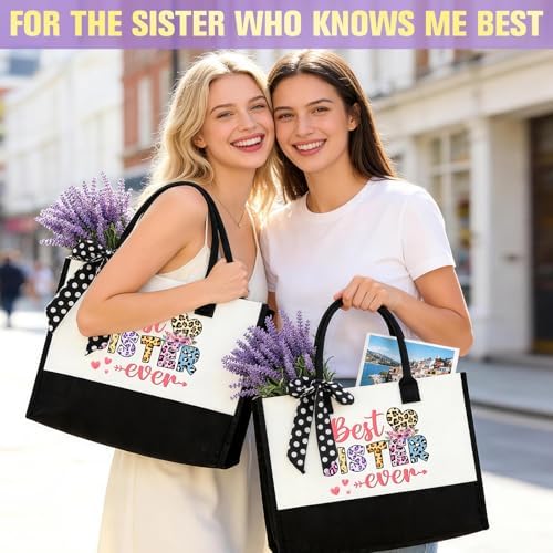 Sisters Gifts from Sister Birthday Gifts for Sisters Adult Funny Gift Ideas for Best Sister Ever Meaningful Gift Set for Siblings Cool Little Sis Present for Women Older Younger Sis Who Has Everything - Image 2