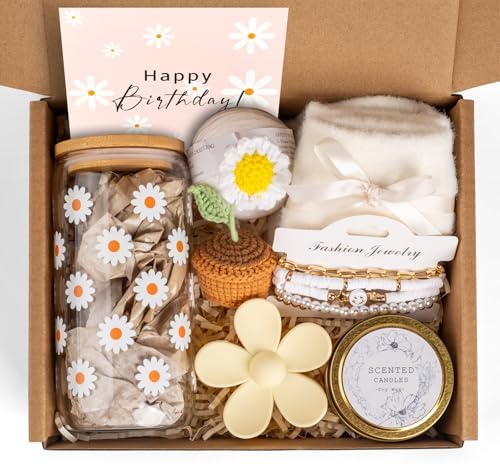 Birthday Gifts for Women, Self Care Gifts Baskets Care Package for Women, Happy Birthday Gifts for Teen Girls, Her, Mom, Sister, Best Friend, Wife, Girlfriend, Coworker by AUOVKOCA