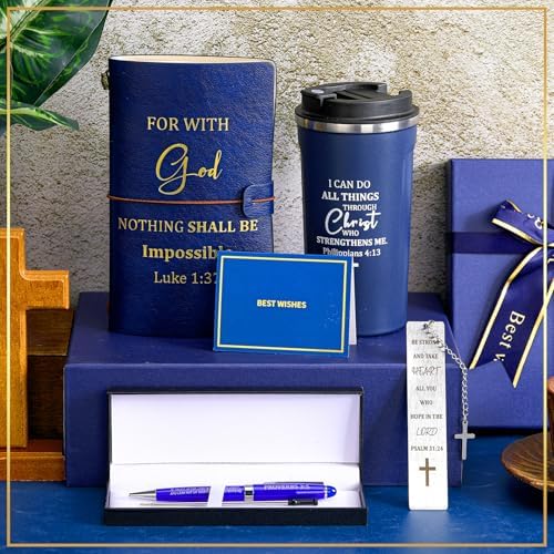 6 Pcs Christian Gift Set for Men Inspirational, Blue - Image 4