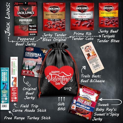 Beef Jerky Valentines Variety Pack - Valentines Day Gifts for Him Basket - Image 2