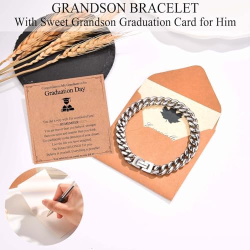 EFVISD Cuban Link Chain Bracelet Gifts for Boys Men Stocking Stuffers - Image 3