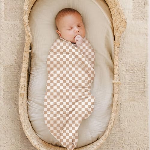 Konssy Muslin Swaddle Blankets, 100% Cotton Receiving Blankets, 47"x 47" - Image 2