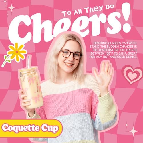 Gift Baskets for Women, 9pcs Birthday Gifts for Teenage Girls, Best Christmas Ideas Box w/Coquette Bow Aesthetic Cup Trendy Stuff for Her Teen Girl Sister Friend Friendship Sweet 16th 18th 21st Bday - Image 4