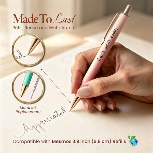 MESMOS 3Pk Funny Pens for Adults, Funny Coworker Gifts, Fun Pens for Adults, Office Supplies for Women, Unique Office Work Gifts for Women - Image 4