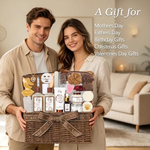 28Pcs Coconut Vanilla Spa Gift Set, Complete Spa Gift Baskets for Women - Image 2