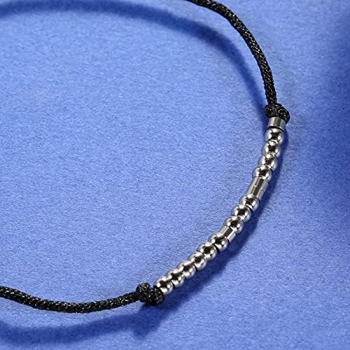 ASELFAD Morse Code Bracelets for Women, Funny Best Friend Birthday Gifts for Women Friendship Bracelets, Inspirational Jewelry, Teen Girl Gifts Trendy Stuff - Image 3