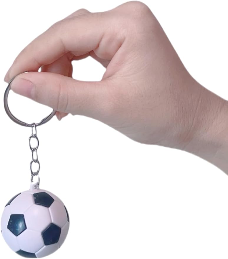 Mini 3D Soccer Sports Fan Keychains World Cup Backpack Pendant - Car Keychain Men's Toy Cool Football Birthday Gifts