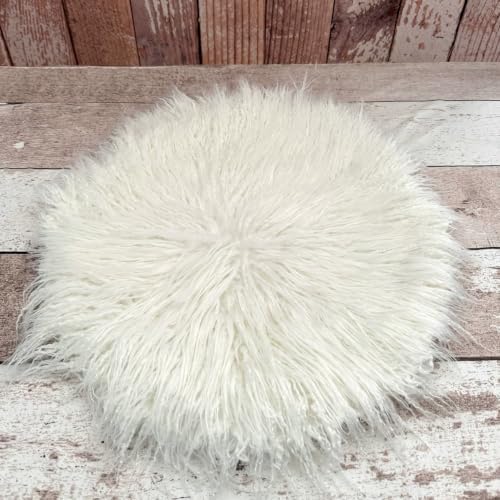 Newborn Photography Blanket Props Baby Photoshoots Layer Photo Posing Rug (White) - Image 2