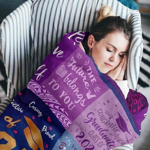 Graduation Gifts Blanket - 2026 High School College Graduation Gifts for Her Him - Class of 2026 Throw 50" X 60" - Image 4