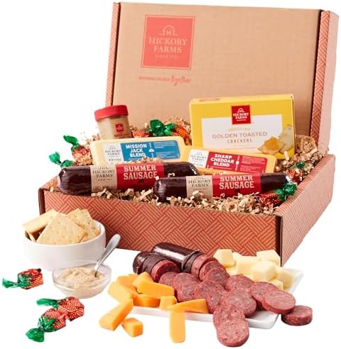 Hickory Farms Farmhouse Meat & Cheese Food Gift Basket (Small) - Box Set | Charcuterie Board Food | Summer Sausage | Father's Day | Mother's Day | Easter | Christmas | Holiday | Housewarming | Gourmet | Sympathy | Care Package - Image 3