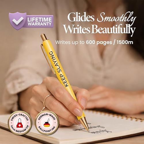 MESMOS 3pcs High End Luxury Congratulations Gifts for Women, Job Promotion Gifts for Women, Thank You Gift for Teacher, Employees, Coworkers, Mentors & Managers German-Ink & 1mm Swiss-Tip Luxury Pen. - Image 3