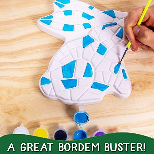 Creative Roots Paint Your Own Bunny Garden Stone, Craft Kits, Stepping Stones Kit for Kids, Ceramics to Paint, Ages 6+ - Image 5