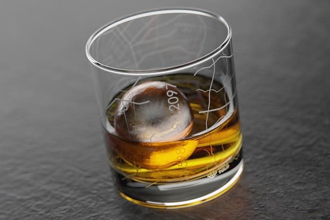 Well Told Engraved St. Louis Missouri Map Rocks Glass, Old Fashioned Whiskey Glass (11 oz, Clear) Etched Whiskey Glass, Gifts For Whiskey Lovers