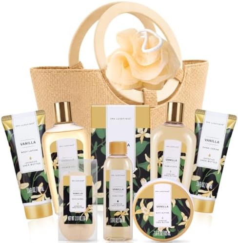 Spa Luxetique Vanilla 10pc Gifts for Women Spa Gift Basket by spaluxetique