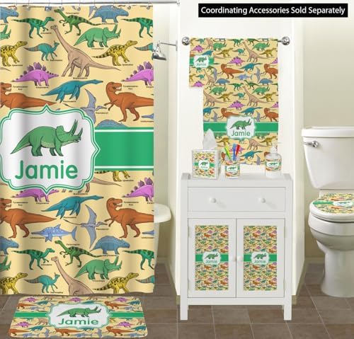 Personalized Dinosaurs Waste Basket - Single Sided (Black) - Image 3