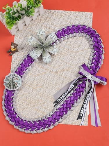 TFTAFAN Graduation Leis and Graduation Honor Cords Class of 2026 Graduation Ribbon Lei Graduation Necklace Braided Necklaces gift for Student Gifts Party Supplies - Image 3