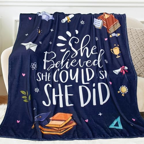 Congratulations Gifts for Women, Inspirational Blanket 60"X50" - Image 2