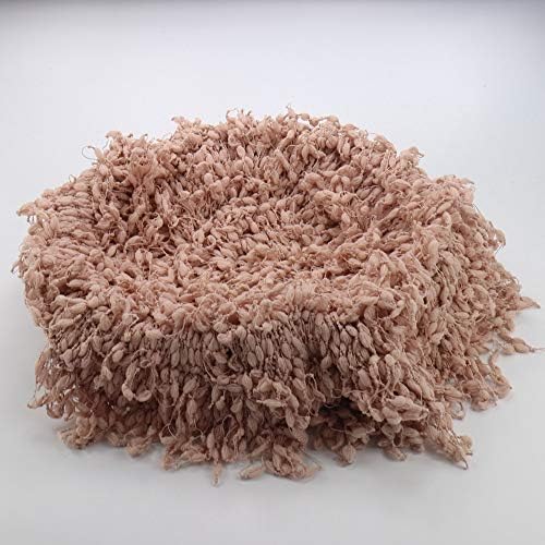 D&J DON&JUDY Hand Crochet Round Blanket with Fringe Newborn Photography Props Newborn Photography Basket Stuffer Filler Mat - Image 6