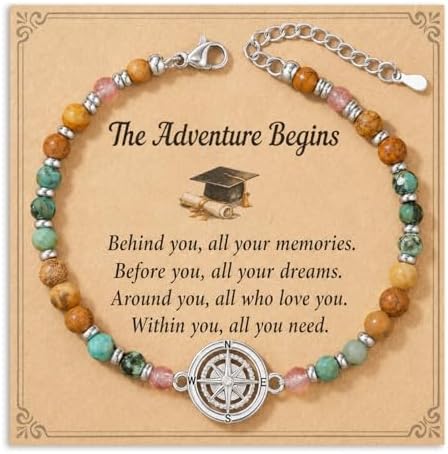 Compass Bracelet for Women, Retirement You Will Be Missed Travel Gifts by HGDEER