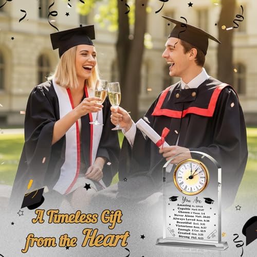 Landical Graduation Gift for Him Her Acrylic Clock Sign Bible for Men Women - Image 6