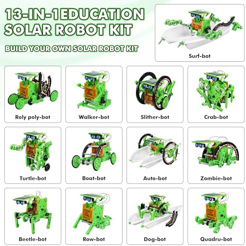 STEM 13-in-1 Education Solar Power Robots Toys for Boys Age 8-12 - Image 3